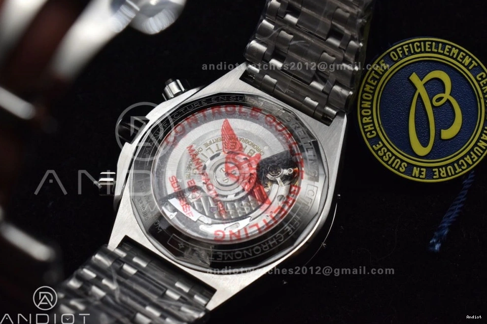 B01 Chronomat Best Bracelet Edition on Dial A7750 SS 1:1 Black 44mm SS BLSF 0423